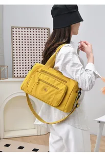 Borsa a tracolla da donna in nylon impermeabile borsa casual con tasche multiple