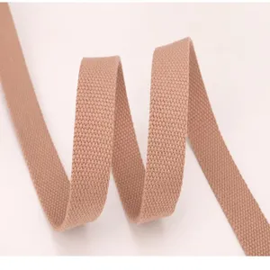 Detailed view of the durable khaki canvas webbing strap, perfect for DIY bag making and accessories.