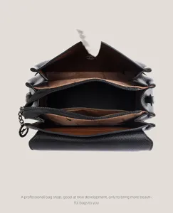 Damen PU Leder Umhängetasche Mehrfächer Freizeit Schultertasche Elegante Alltagstasche