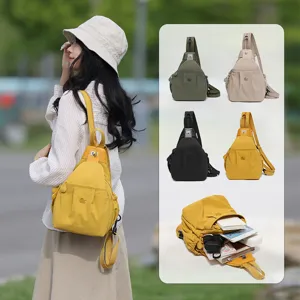 Stylish women sling backpack casual nylon daypack lightweight outdoor crossbody bag