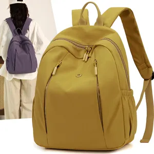 Women waterproof nylon casual backpack large capacity trendy minimalist school book bag