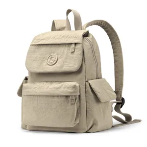 Lightweight fashion women's large capacity school bag minimalist student casual travel backpack.