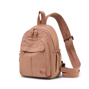 Small nylon backpack for women, multi-functional casual daypack, anti-water daily commute bag.