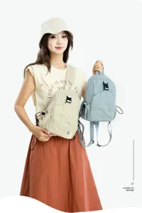 Casual mini backpack for women, lightweight travel daypack, daily outdoor oxford school bag