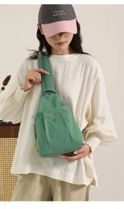 Γυναικεία Τσάντα Χιαστί Στήθους Μόδα Casual Sling Bag Πολυλειτουργική Ταξιδιού Πράσινη