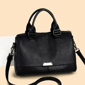 Women's Fashion Tote Bag Large Capacity Commuter Handbag PU Leather Casual Top Handle Shoulder Crossbody Bag