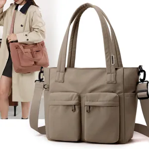 Waterproof nylon large capacity women shoulder bag casual travel handbag crossbody.
