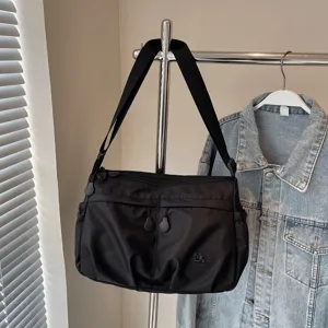 Sac Bandoulière Casual en Nylon Grande Capacité Sac Crossbody Multi Poches Sac à Main de Voyage pour Femmes
