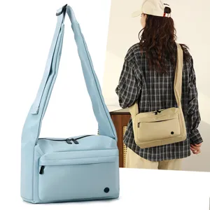 Nylon crossbody bag for women large capacity casual shoulder messenger bag commuter daily use
