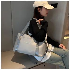 Large capacity travel duffel bag for women waterproof fitness shoulder crossbody bag