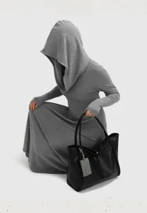 Stylish large capacity tote bag for women minimalist commuter shoulder handbag daily use
