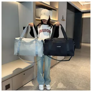 Large capacity travel duffel bag waterproof fitness gym bag multi-functional casual tote luggage