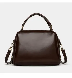 Borsa a tracolla retrò in ecopelle PU per donna, elegante dettaglio della borsa.