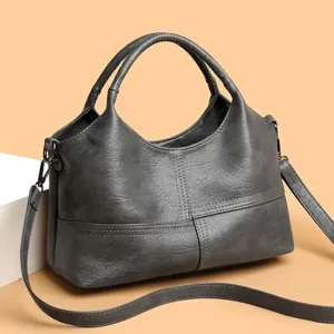 Borsa a tracolla da donna rétro casual, elegante borsa strutturata per uso quotidiano e lavoro.