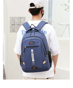 Lässiger Herren Rucksack Student Schultasche Reise Laptop Rucksack schlichte modische Tagesruck