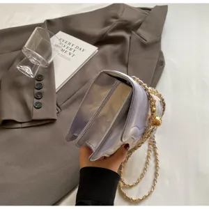 Gradient wave chain shoulder bag fashion luxury crossbody bag for women elegant daily use