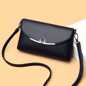 Elegant women leather crossbody bag stylish shoulder handbag for daily use and travel