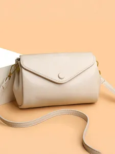 Women PU Leather Crossbody Bag Retro Chic Minimalist Shoulder Bag Daily Commuter Purse