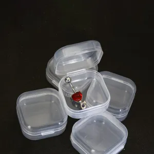 Conteneur De Rangement En Plastique Transparent Organisateur Pour Bouchons D'Oreilles Bijoux Petits Objets Support Transparent