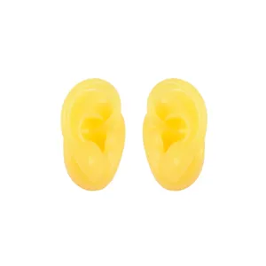 Silicone Ear Model Pair Soft Human Anatomy Piercing Display Practice Tool for Jewelry Shop