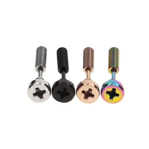 316L Edelstahl Schrauben Ohrstecker Punk Industrie Stil Piercing Schmuck Für Herren Damen Fashion Cool Ohrknochen Nagel Zubehör