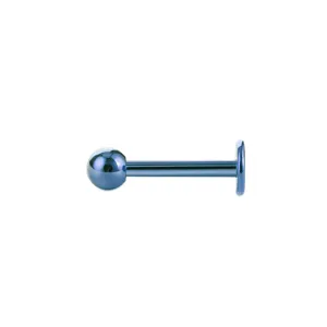 Edelstahl Korpuss Piercing Lippenstecker blaue Knorpel Ohrstecker Schmuck Element