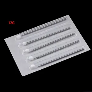 Disposable 12G piercing needles 316L stainless steel body art professional tool pack