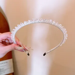 Cerchietto vintage con perle di cristallo stile principessa dolce accessorio capelli