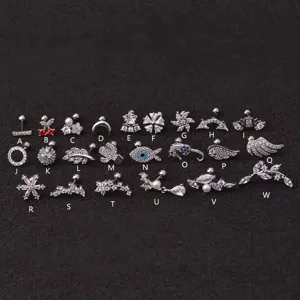 Verschiedene Zirkon Knorpel Piercing Stecker Ohr Helix Tragus Schmuck Auswahl Set