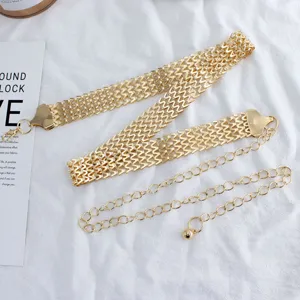 Gold metal body chain multi-layer waist chain sexy adjustable fashion jewelry for women
