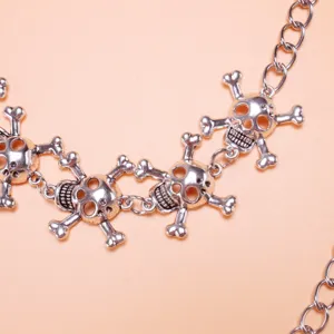 Punk metal skull waist chain hip-hop style pants chain fashion accessories for men women