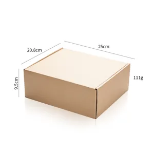 Brown corrugated cardboard shipping box mailing packaging box with dimension labels