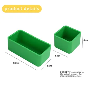 Green silicone bento box dividers set, microwave safe food storage containers for lunch.