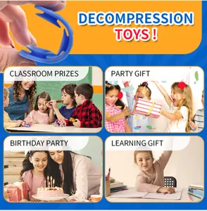 Silicone Fidget Suction Cup Sensory Strip Toy Decompression Stress Relief Toy for Kids