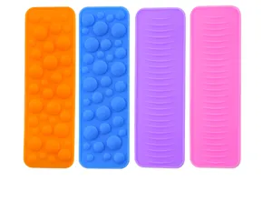 Silicone sensory fidget toys strip multi-texture suction stress relief toy set four pack