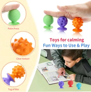 Siliconen zuignap fidget toys sensorisch ontspanningsspeelgoed voor kinderen en volwassen.
