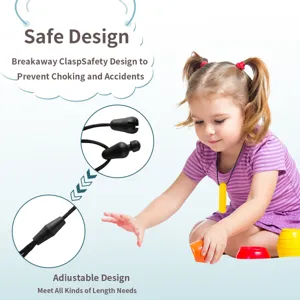 Siliconen Bijtketting voor Baby's Sensorisch Kauwspeelgoed met Veilig Diamant Ontwerp