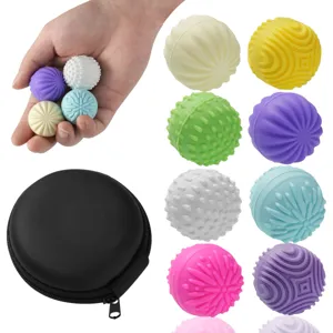 Silicone Magnetic Ball Fidget Toys Textured Sensory Stress Relief Balls For Anxiety Silent Desktop Hand Massage Balls