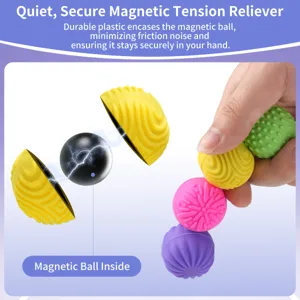 Silicone magnetic fidget balls sensory tension reliever stress relief anxiety toys quiet fun