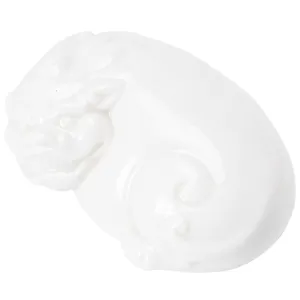 Animale da tè Pixiu in ceramica bianca e porta coperchio per tè, accessorio tradizionale.