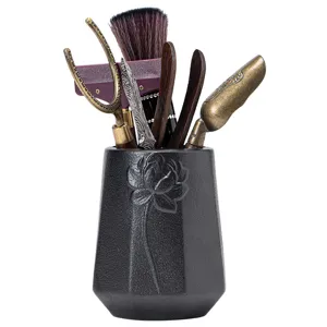 Traditional Chinese Kung Fu Tea Ceremony Set with Storage Holder and Accessories Tool