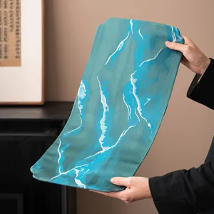 Wasserdicht Gewebte Baumwolle Leinen Teematte New Chinese Zen Stil Tischläufer Dekorative Tischdecke Teezeremonie Zubehör