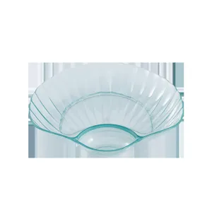 Piatto per ossa in plastica trasparente a forma di conchiglia piatto frutta casa
