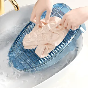 Thickened plastic laundry wash board for household clothes, socks and baby garments washing tool.