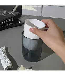 Portable travel wash cup toothbrush cup detachable design for business trips and outdoor trips.
