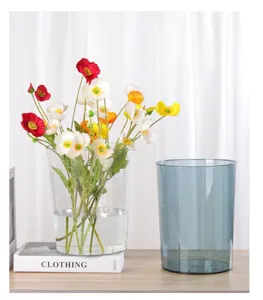 Secchio per fiori trasparente in plastica vaso idroponico grande capacità composizione