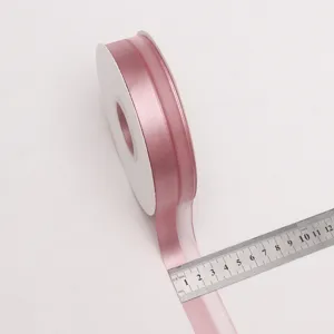 nastro in poliestere rosa da 2.5cm per confezione regalo bouquet di fiori scatola torta