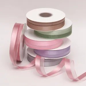 Nastro di Poliestere Patchwork di Organza Raso Fettuccia per Bouquet di Fiori Scatola Regalo Confezione Decorazione Bordo Torta