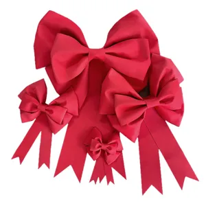 Large red EVA bow Christmas tree hanging decoration wedding party holiday venue decor