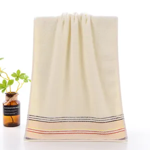 Pure cotton face towel home daily use soft absorbent bath towel with stylish stripes